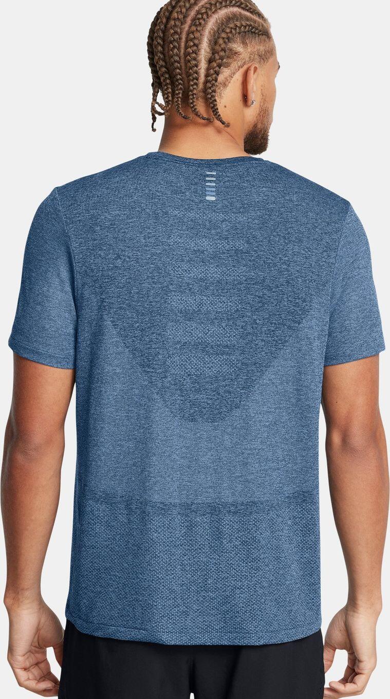 T-Shirt Running Under Armour Seamless Stride Bleu Homme 2/4