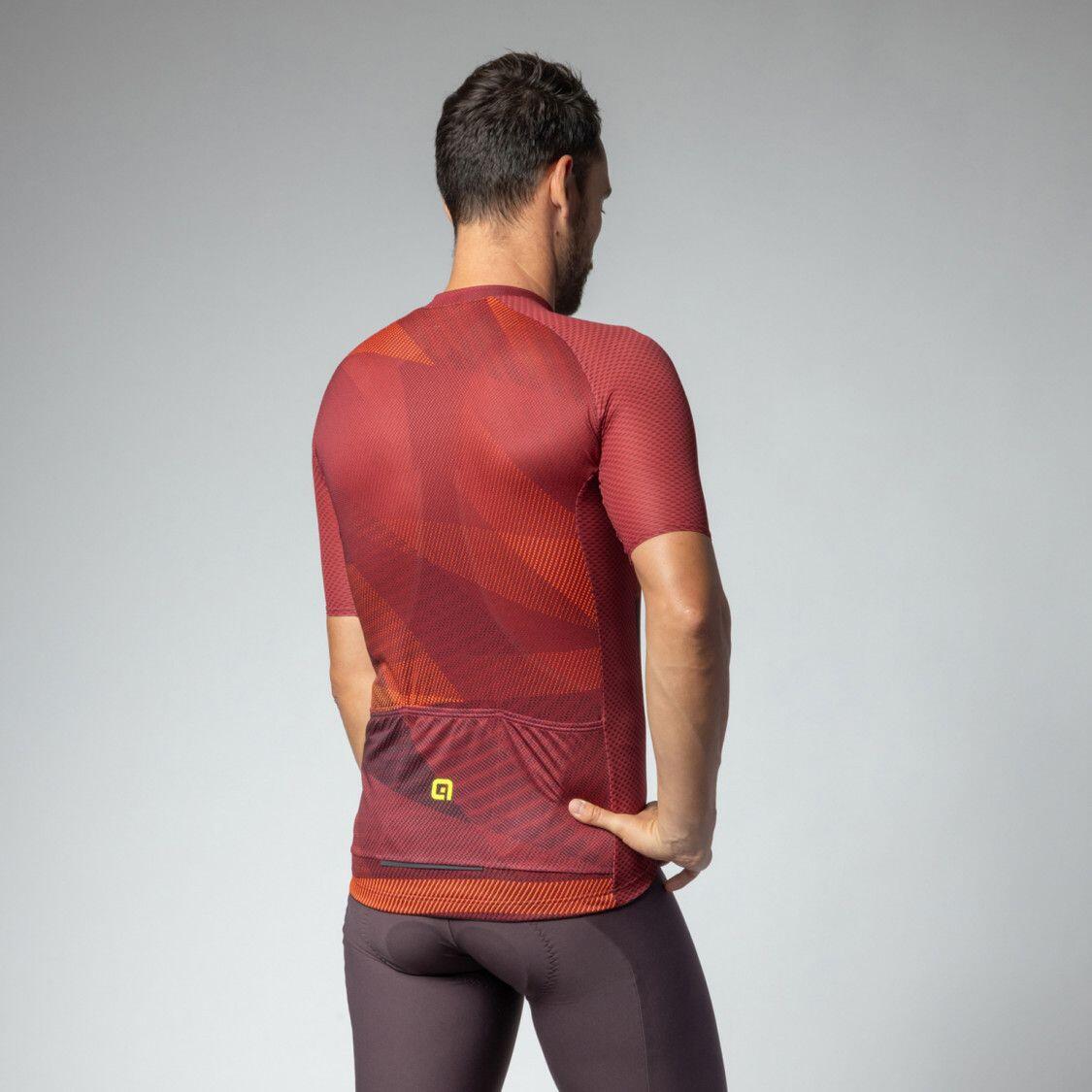 Maillot Manches Courtes Alé Connect Rouge 2/7