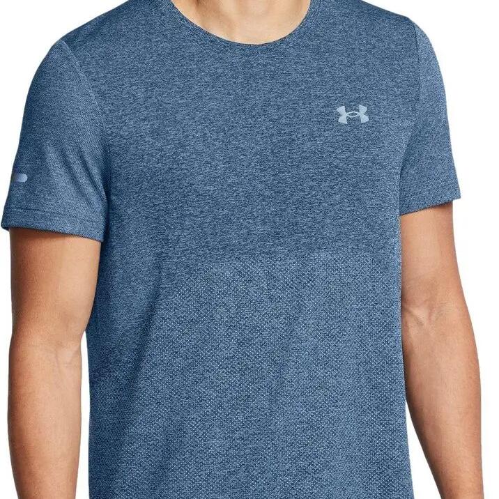Under Armour Seamless Stride Blue Homme short sleeve jersey