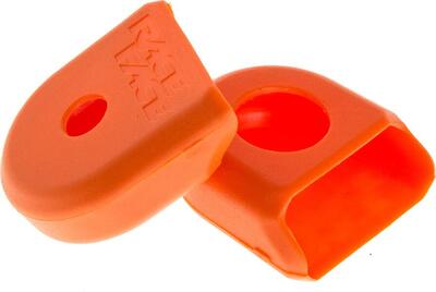 Race face carbon crankarms protections boot pedal orange