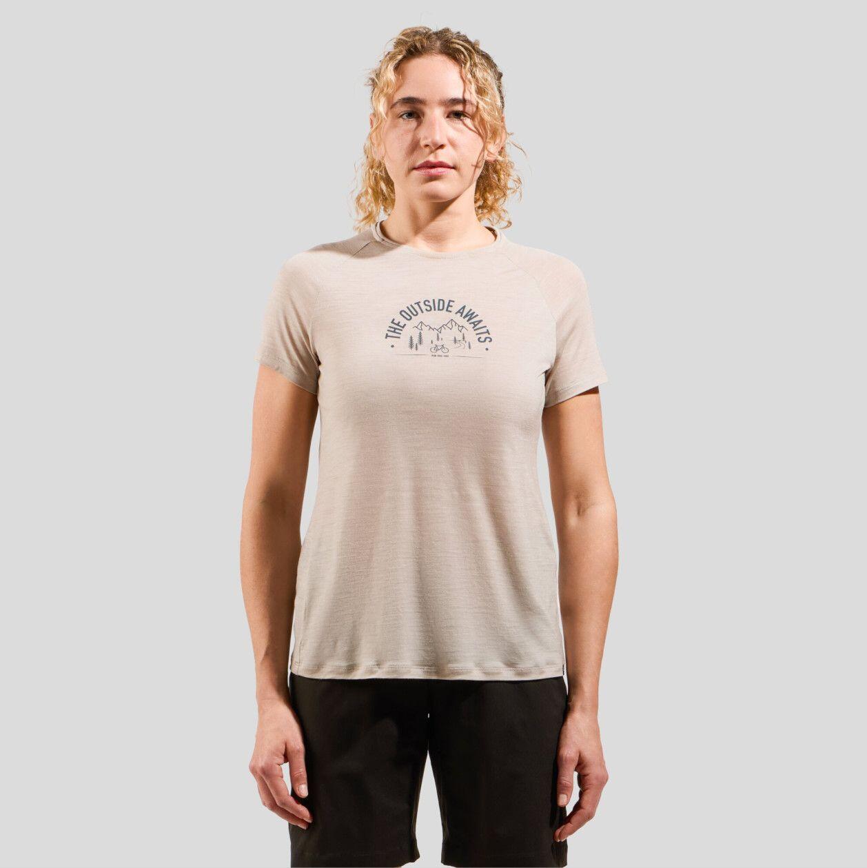 T-shirt Technique Femme Oldo Ride 365 Performance Wool 130 Beige 3/6