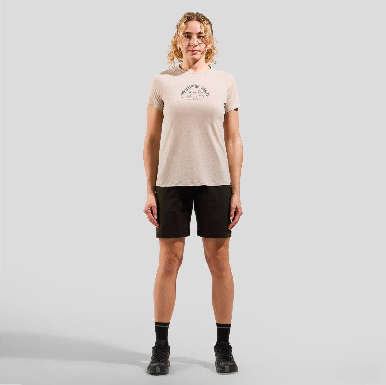 T-shirt Technique Femme Oldo Ride 365 Performance Wool 130 Beige 5/6