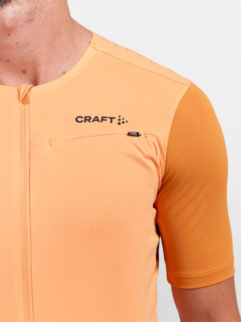 Maillot manches courtes Craft Pro Gravel Pêche/Désert Homme 5/6