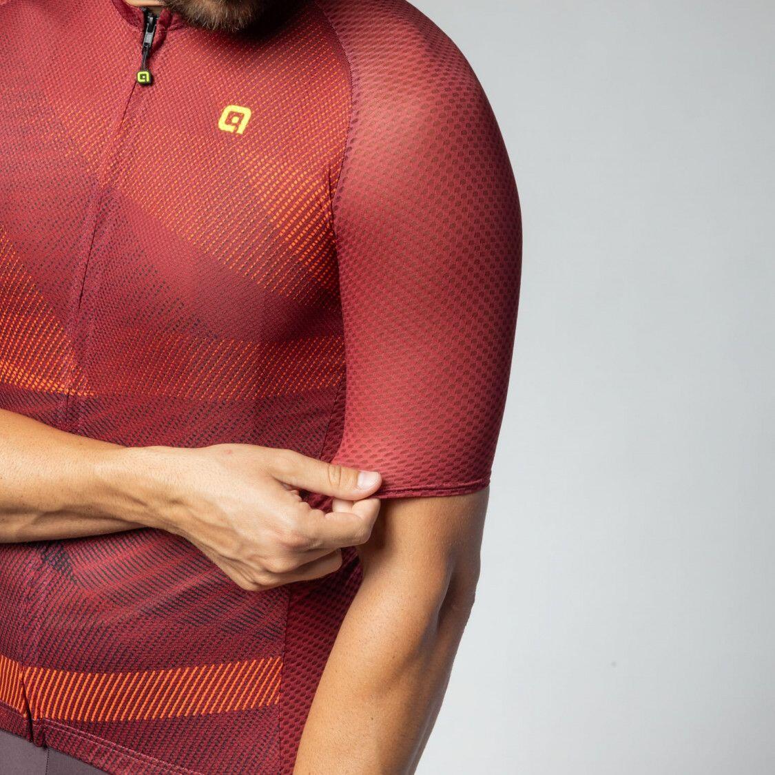 Maillot Manches Courtes Alé Connect Rouge 4/7