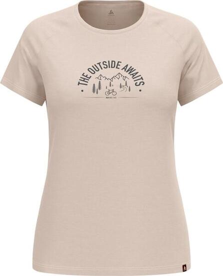 Maglietta tecnica Oldo Ride 365 Performance Wool 130 Beige Donna
