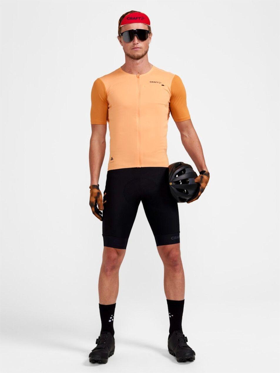 Maillot manches courtes Craft Pro Gravel Pêche/Désert Homme 6/6
