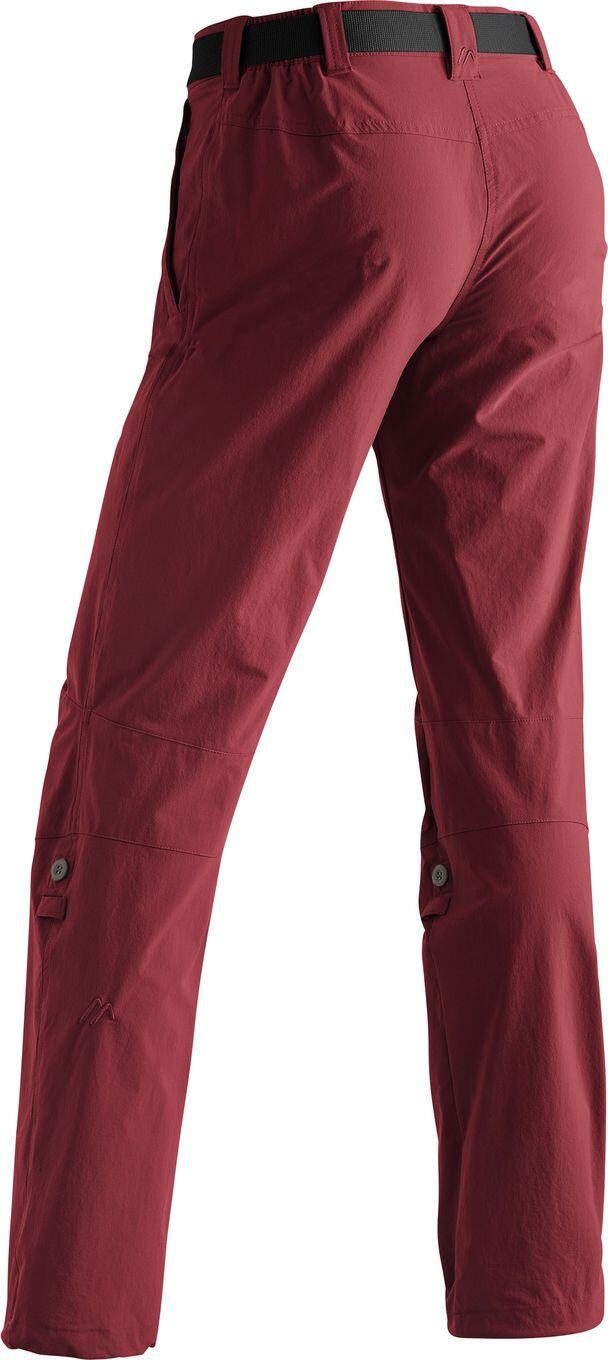 Pantaloni Maier Sports Lulaka Donna Rosso - Lunghezza corta 2/3