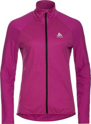 Odlo zeroweight warm hybride jas roze dames