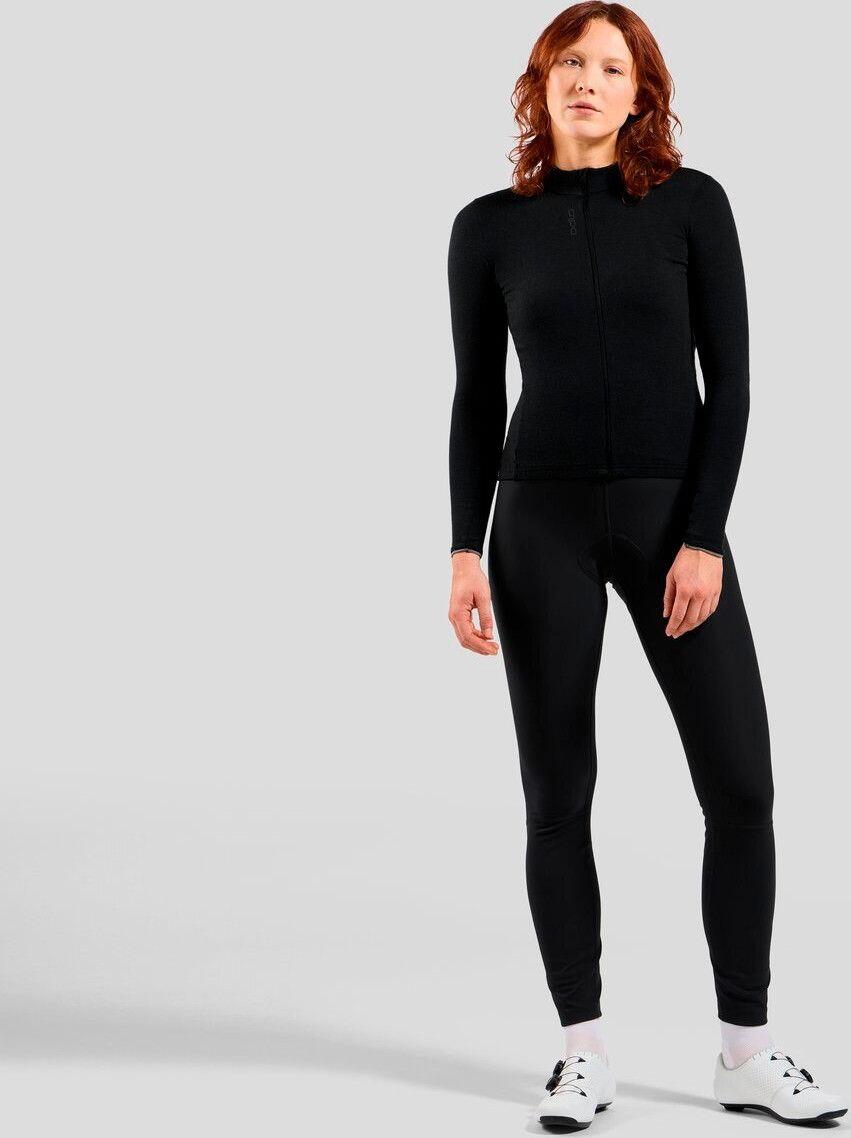 Maillot Manches Longues Femme Odlo Full Zip Performance Wool Noir 3/7