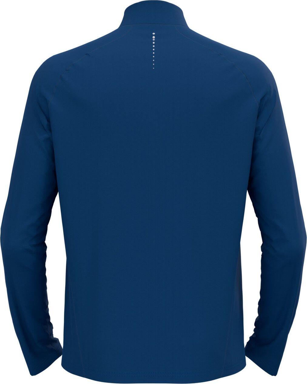 Veste Running Odlo Essential 1/2 Zip Bleu 2/4