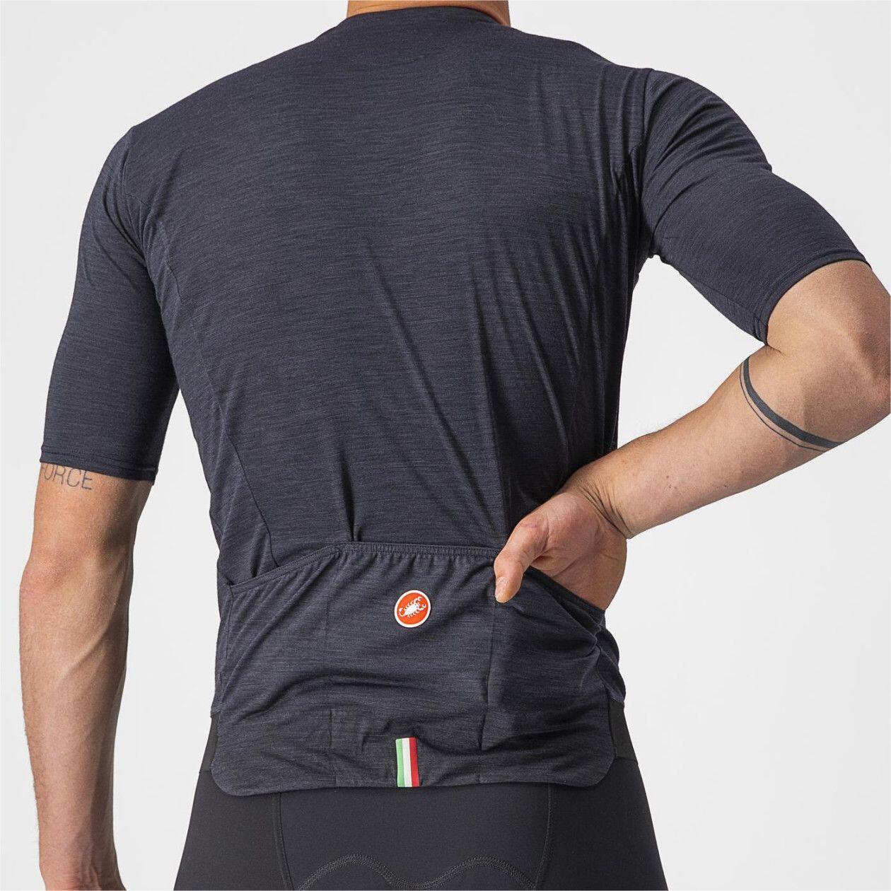 Maillot Manches Courtes Castelli Aero Race 6.0 Noir 3/7