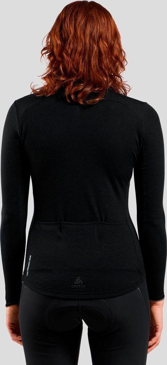 Maillot Manches Longues Femme Odlo Full Zip Performance Wool Noir 2/7