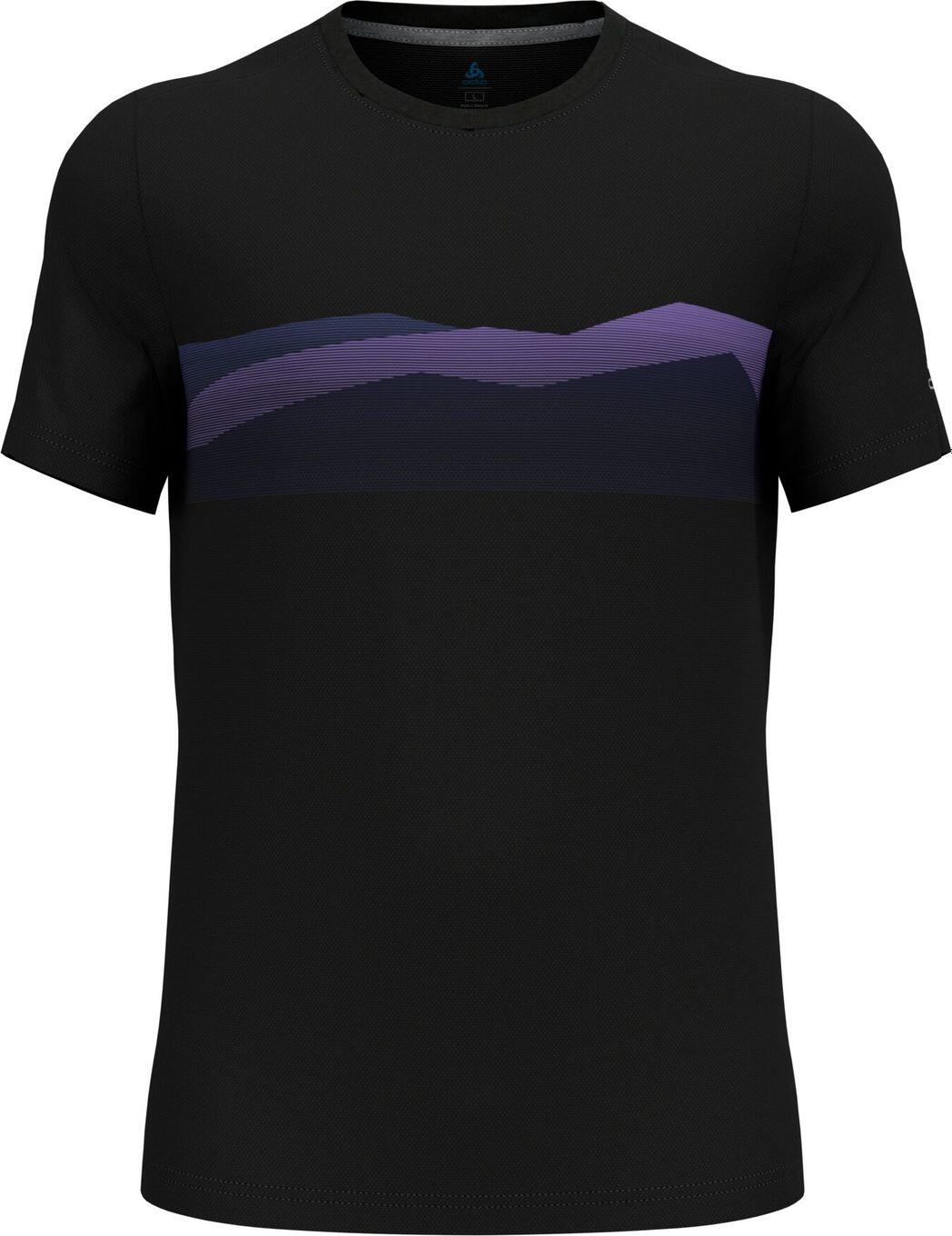 Odlo F-Dry Ridgeline Technisches T-Shirt Schwarz/Violett 1/5