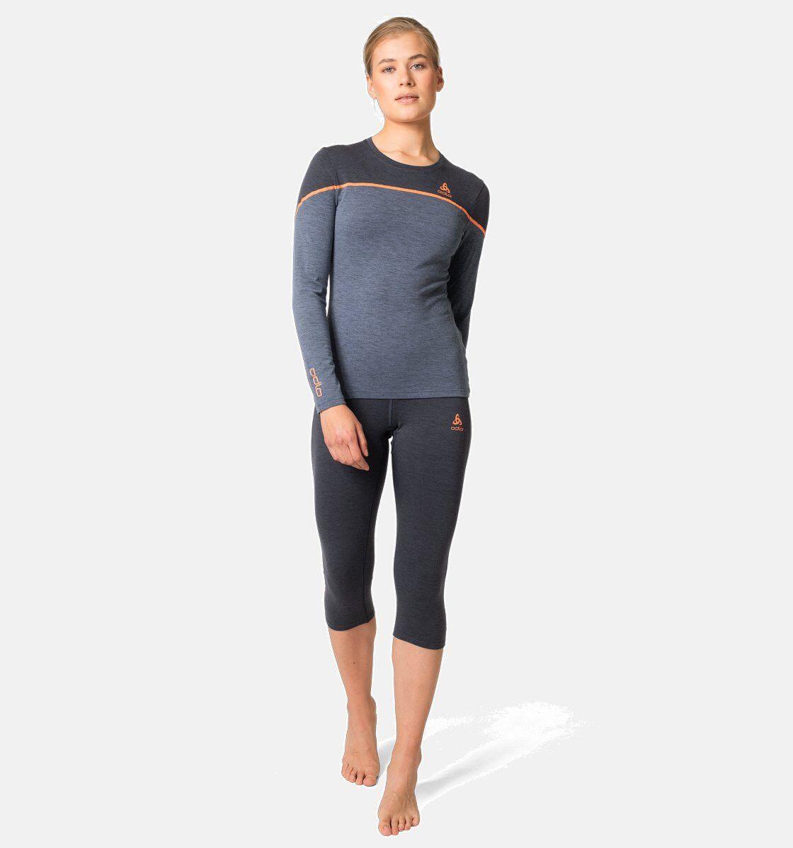 Base Layer Femme Odlo Revelstoke Performance Wool Warm Gris/Bleu 3/7