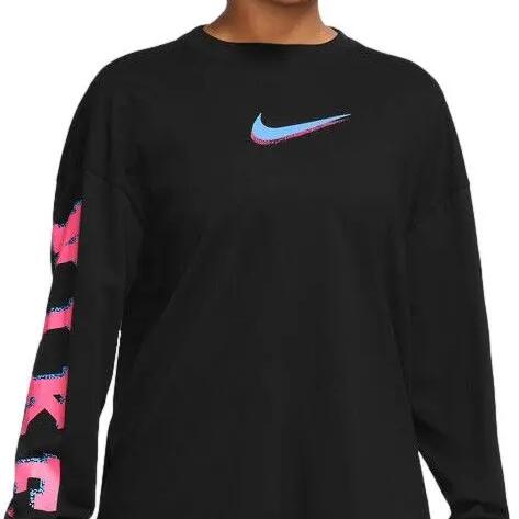Nike Sportswear Black Long Sleeve T-Shirt Black