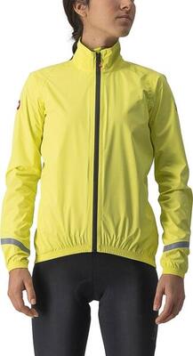 Castelli women's emergency 2 rain jacket yellow