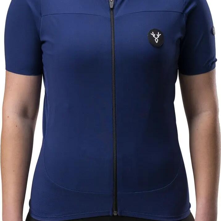 LeBram Ventoux Women's Short Sleeve Jersey Navy Blue