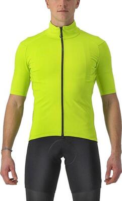 Castelli perfetto ros 2 wind short sleeve jersey fluo yellow