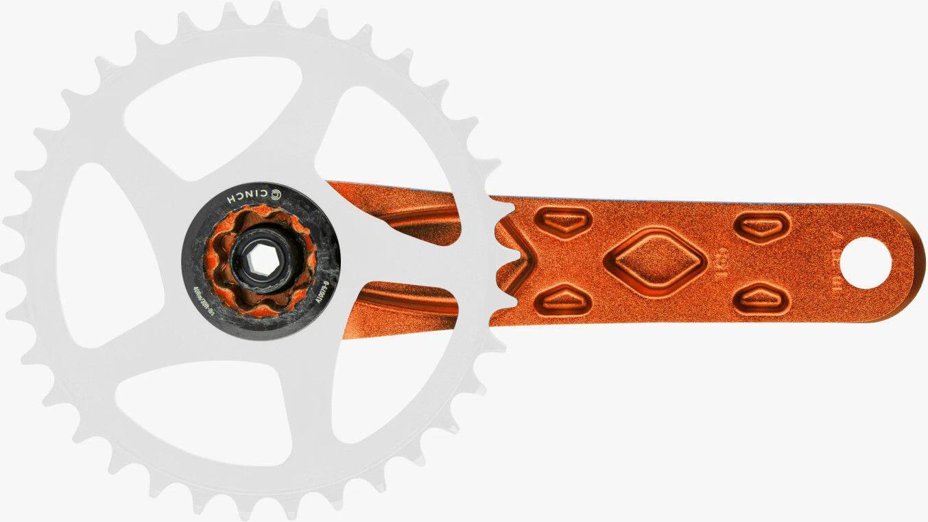 Manivelles Race Face Atlas Cinch Direct-Mount Axe 83mm Orange (Sans Boitier) 3/3