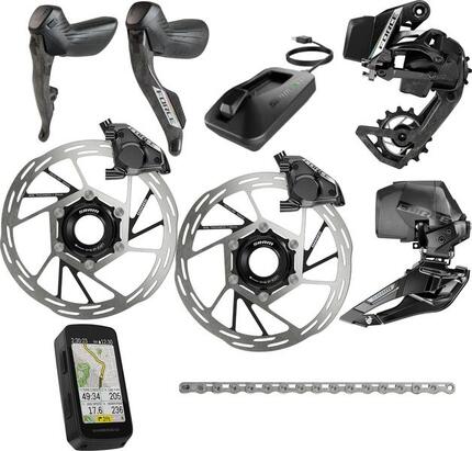 Groupe Sram Force AXS E1 2x12V avec Hammerhead Karoo