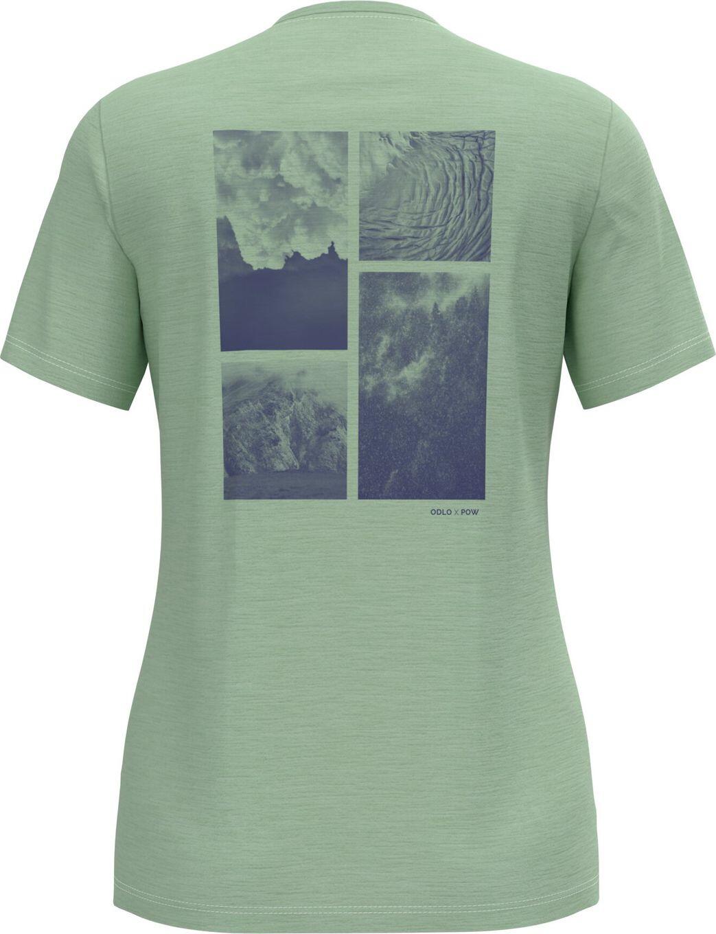 Technisch T-shirt Odlo x Pow Hyper Contrast Lichtgroen 2/7