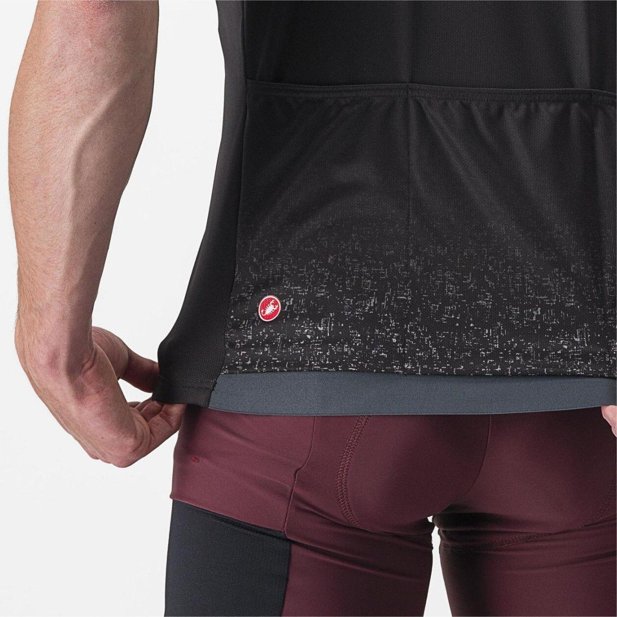 Castelli Unlimited Entrata Short Sleeve Jersey Preto/Cinzento 3/5