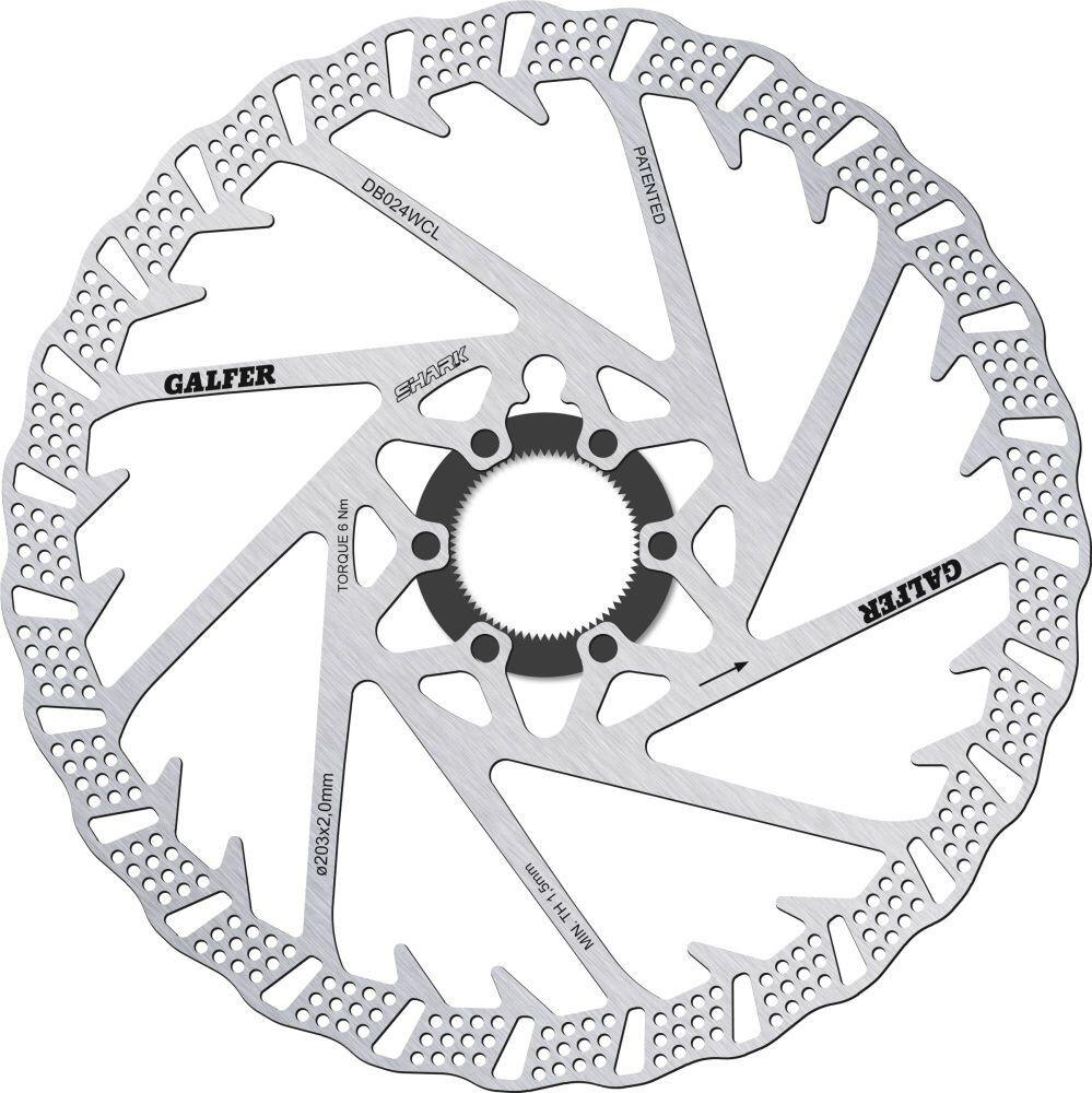 Disque de Frein Galfer Shark Center Lock 180 mm 3/4