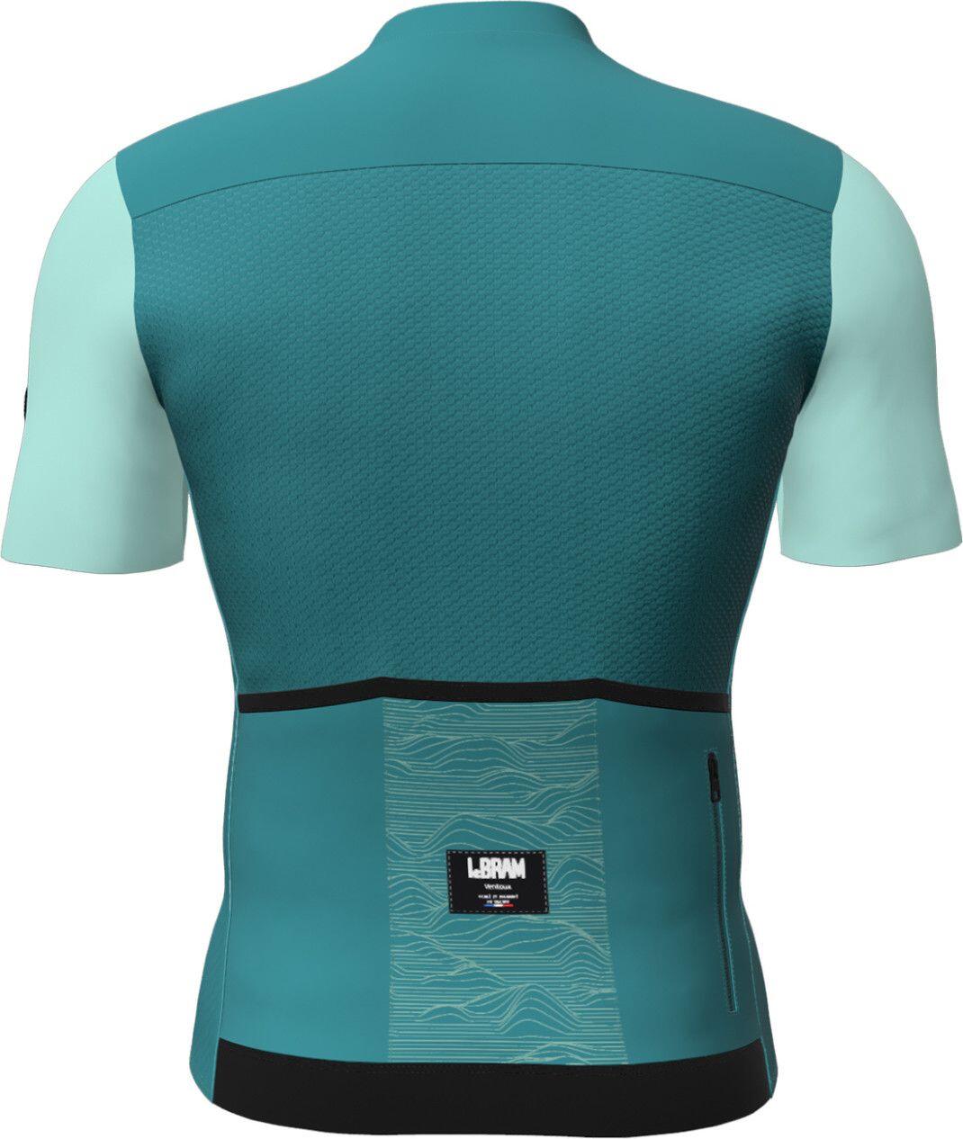 Maillot LeBram Ventoux Uni Manga Corta Menta 3/7