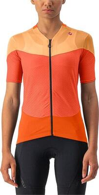 Castelli Short Sleeve Jersey Gradient Color Block Orange