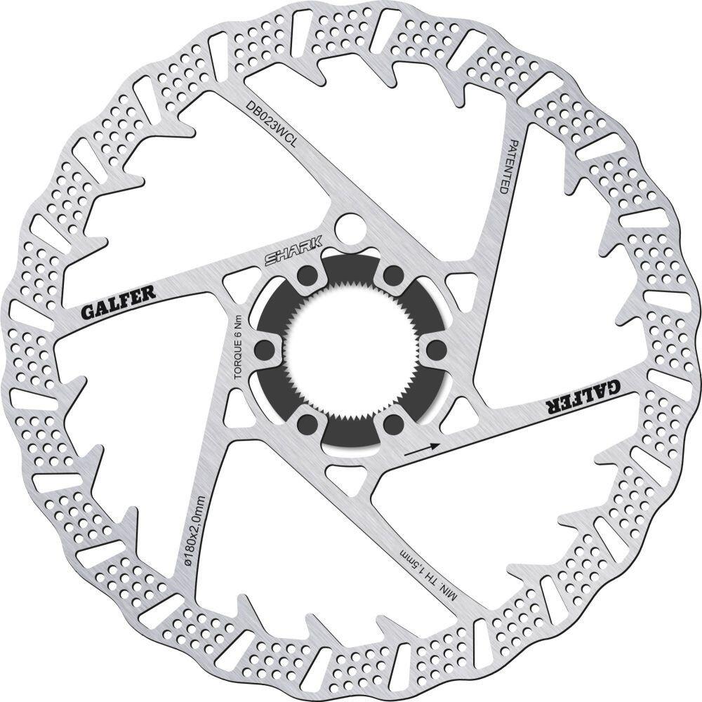 Disque de Frein Galfer Shark Center Lock 180 mm 2/4