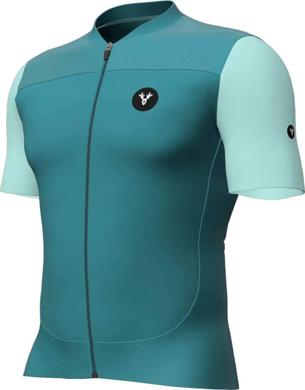 Maillot LeBram Ventoux Uni Manga Corta Menta 2/7