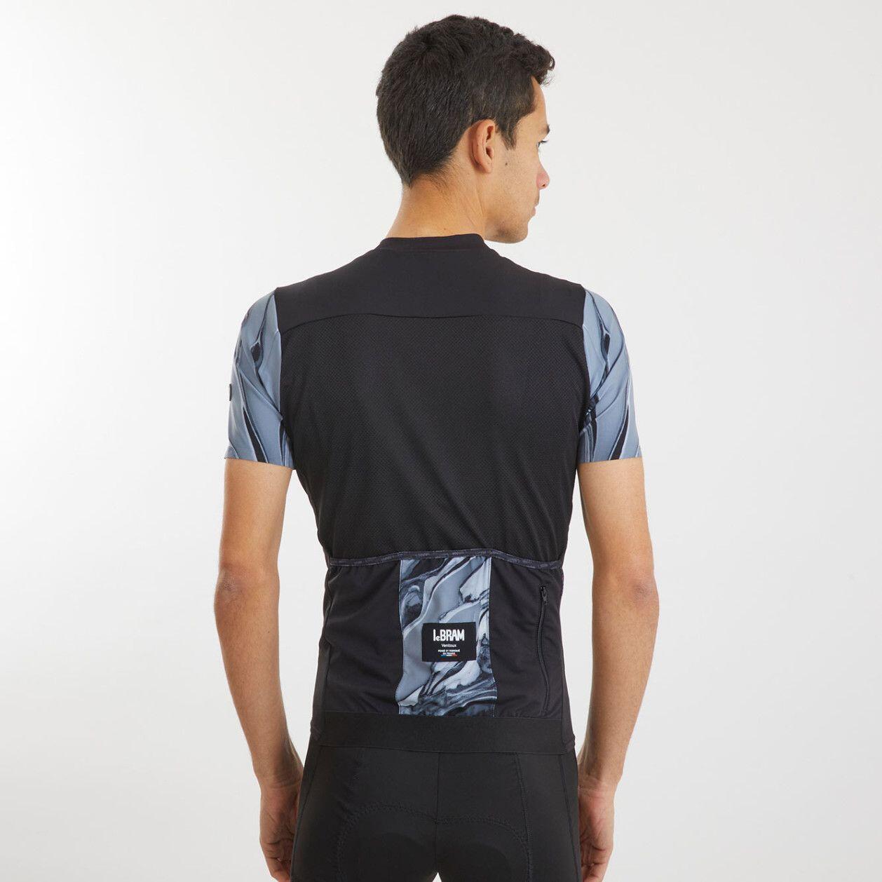 LeBram Ventoux Pétrole Short Sleeves Jersey Preto 5/7