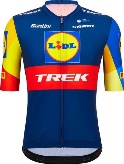 Maglia a manica corta da donna Santini x Lidl Trek 2023 Fan Line Blue