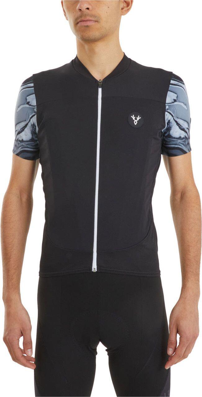 LeBram Ventoux Pétrole Short Sleeves Jersey Preto 4/7