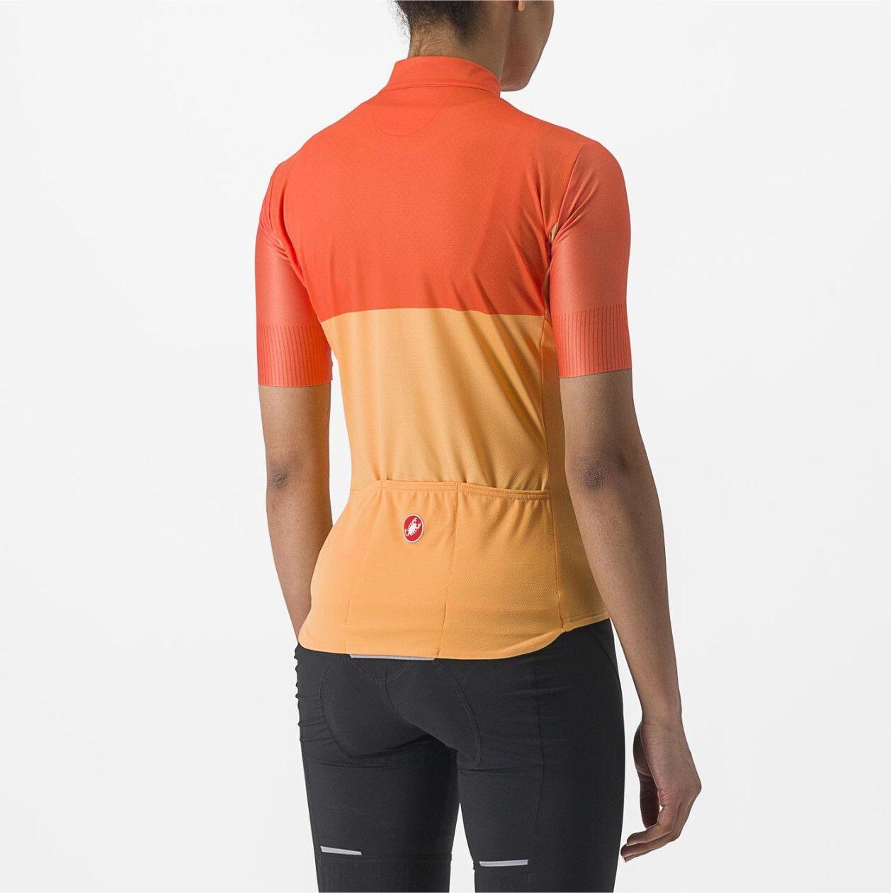 Maglia Castelli Velocissima donna a manica corta arancione 2/5