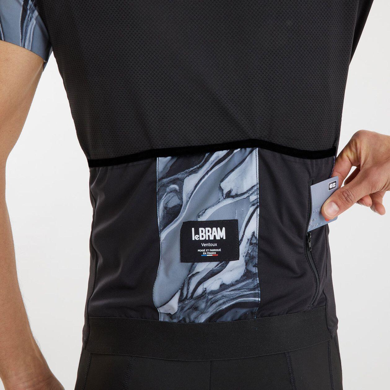 LeBram Ventoux Pétrole Short Sleeves Jersey Preto 6/7