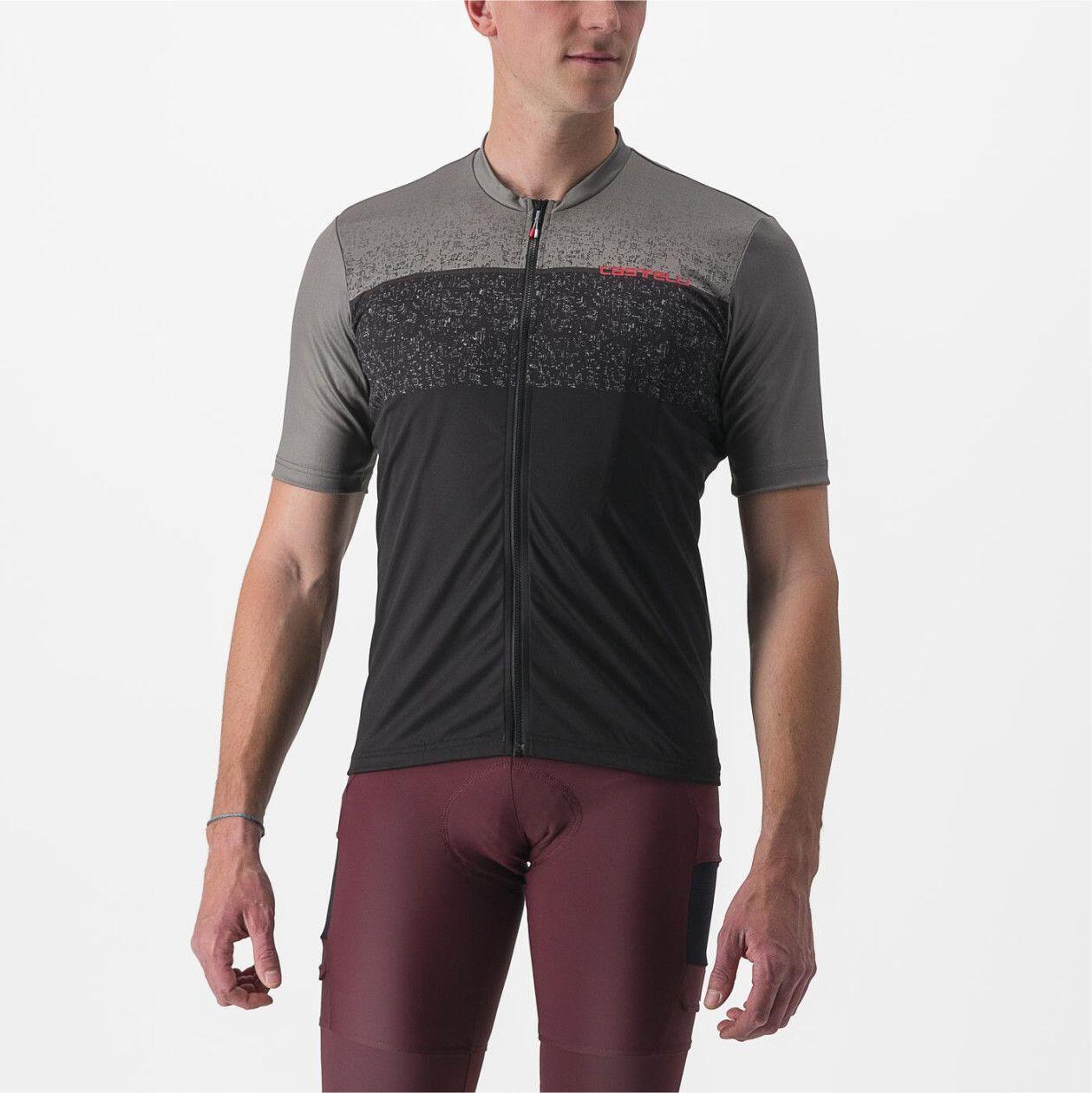 Castelli Unlimited Entrata Short Sleeve Jersey Preto/Cinzento 4/5