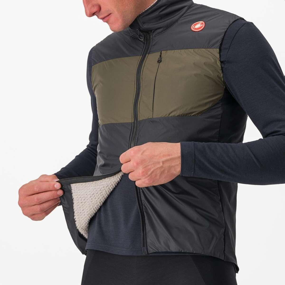 Castelli Unlimited Puffy Windbreaker Gilet senza maniche Nero/Marrone 3/5