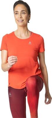 Odlo zeroweight chill-tec women's short sleeve jersey red