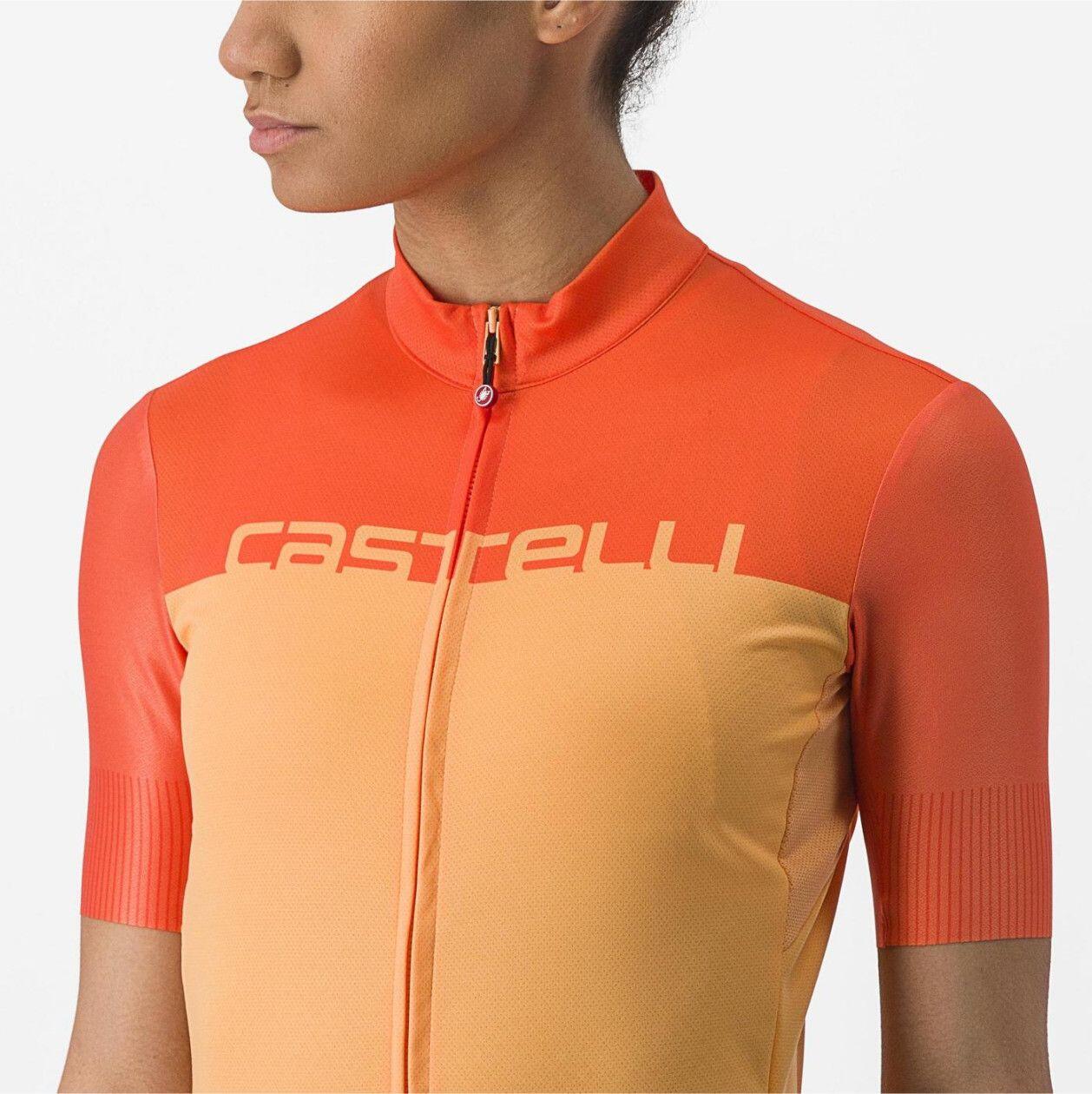 Maglia Castelli Velocissima donna a manica corta arancione 5/5