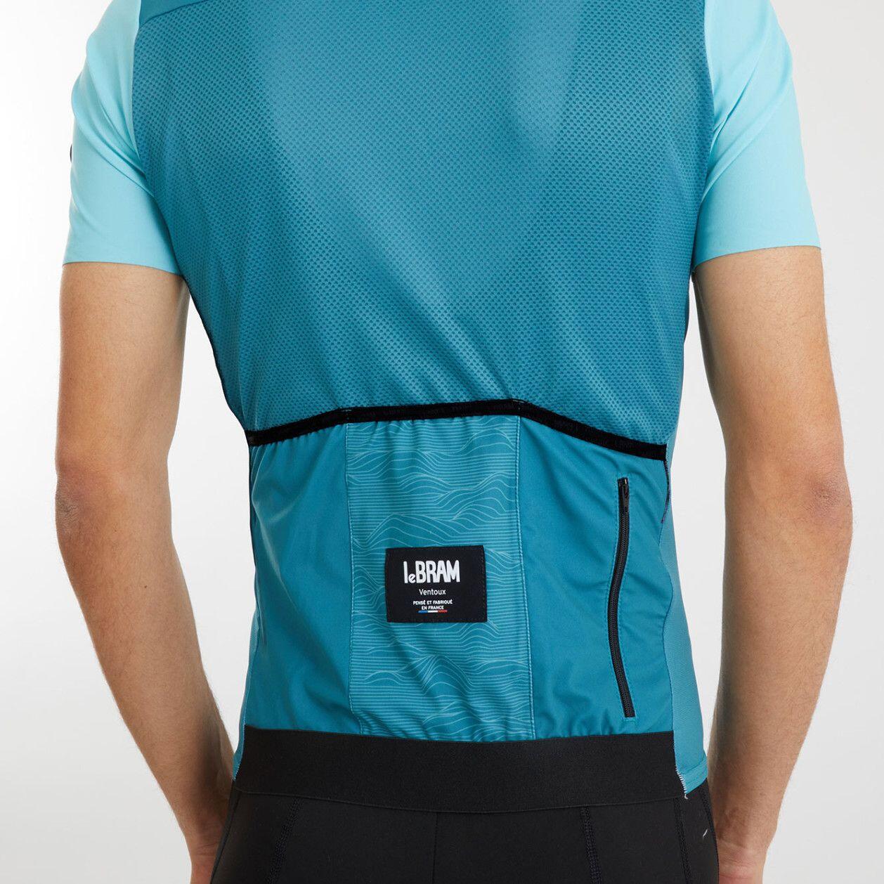 Maillot LeBram Ventoux Uni Manga Corta Menta 6/7