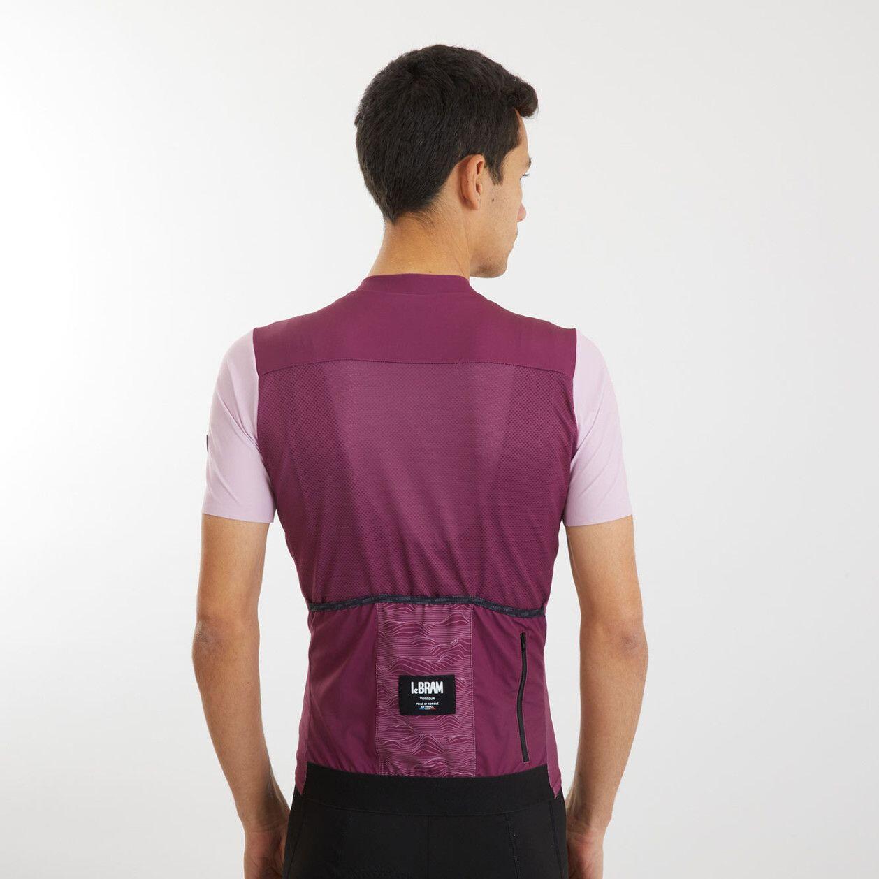 LeBram Ventoux Uni Short Sleeves Jersey Framboise 5/7