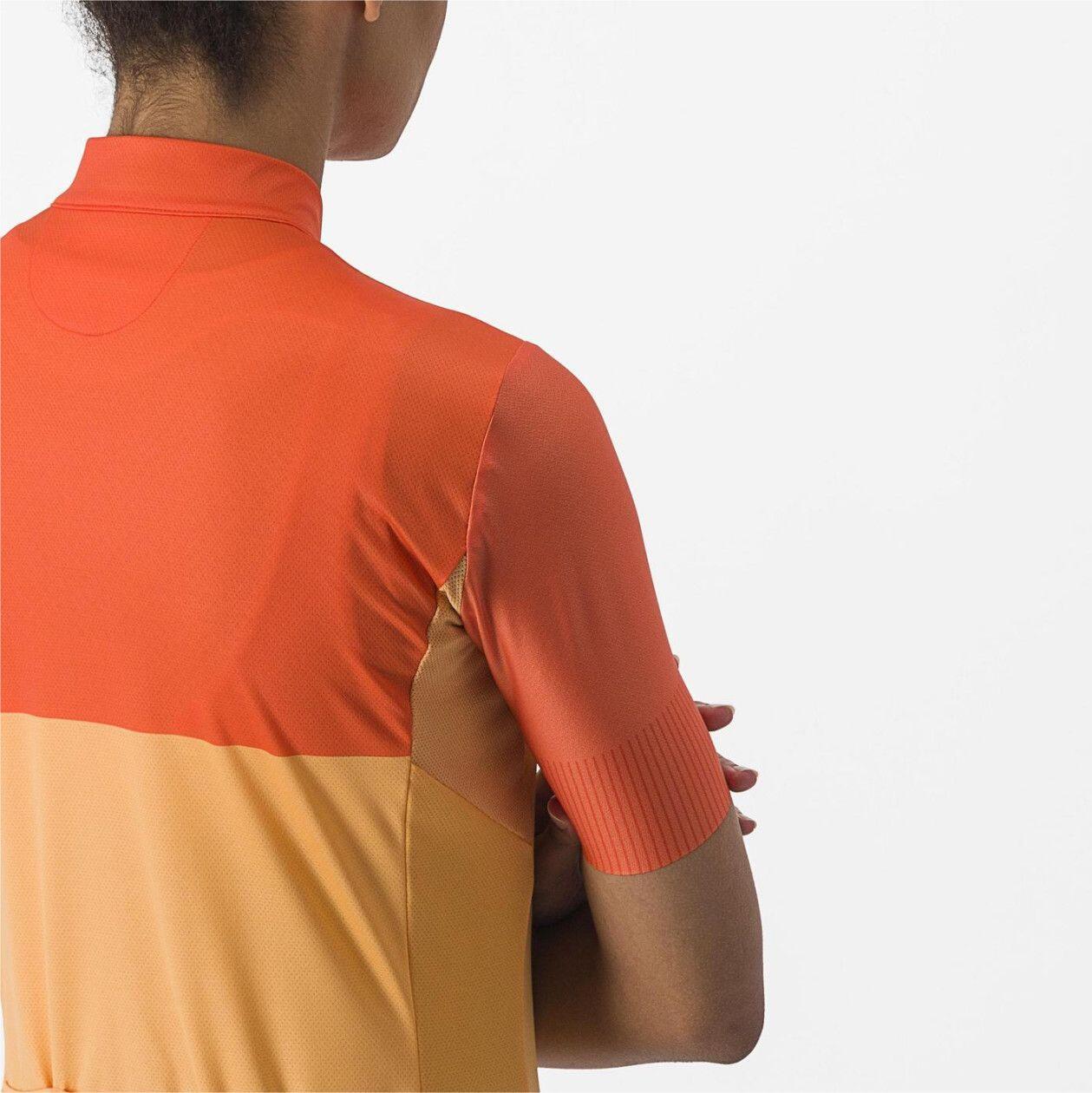 Maglia Castelli Velocissima donna a manica corta arancione 4/5