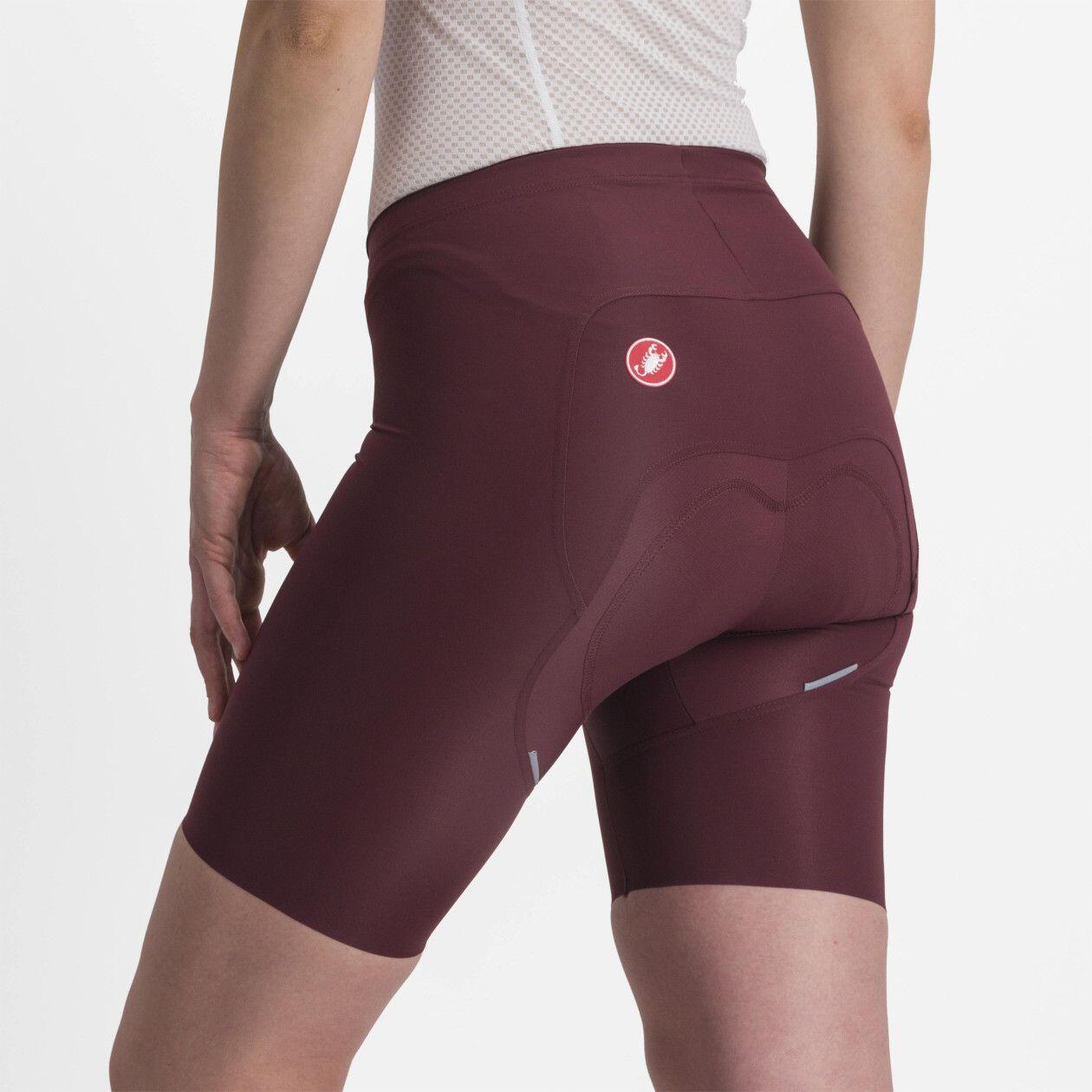 Cuissard Court Sans Bretelles Femme Castelli Free Aero RC Bordeaux 3/5