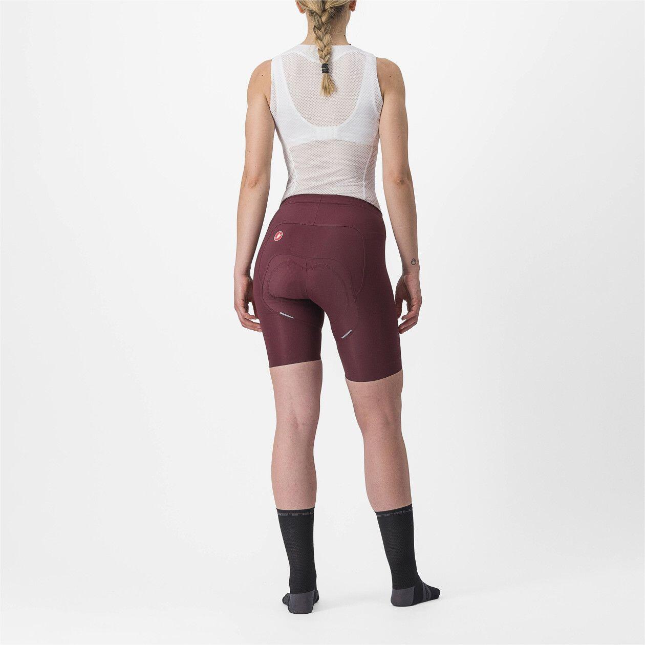 Cuissard Court Sans Bretelles Femme Castelli Free Aero RC Bordeaux 2/5