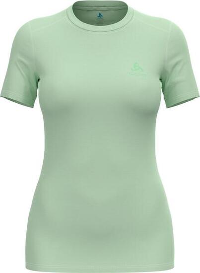 T-Shirt Technique Femme Odlo Merino 160 Natural Vert Clair