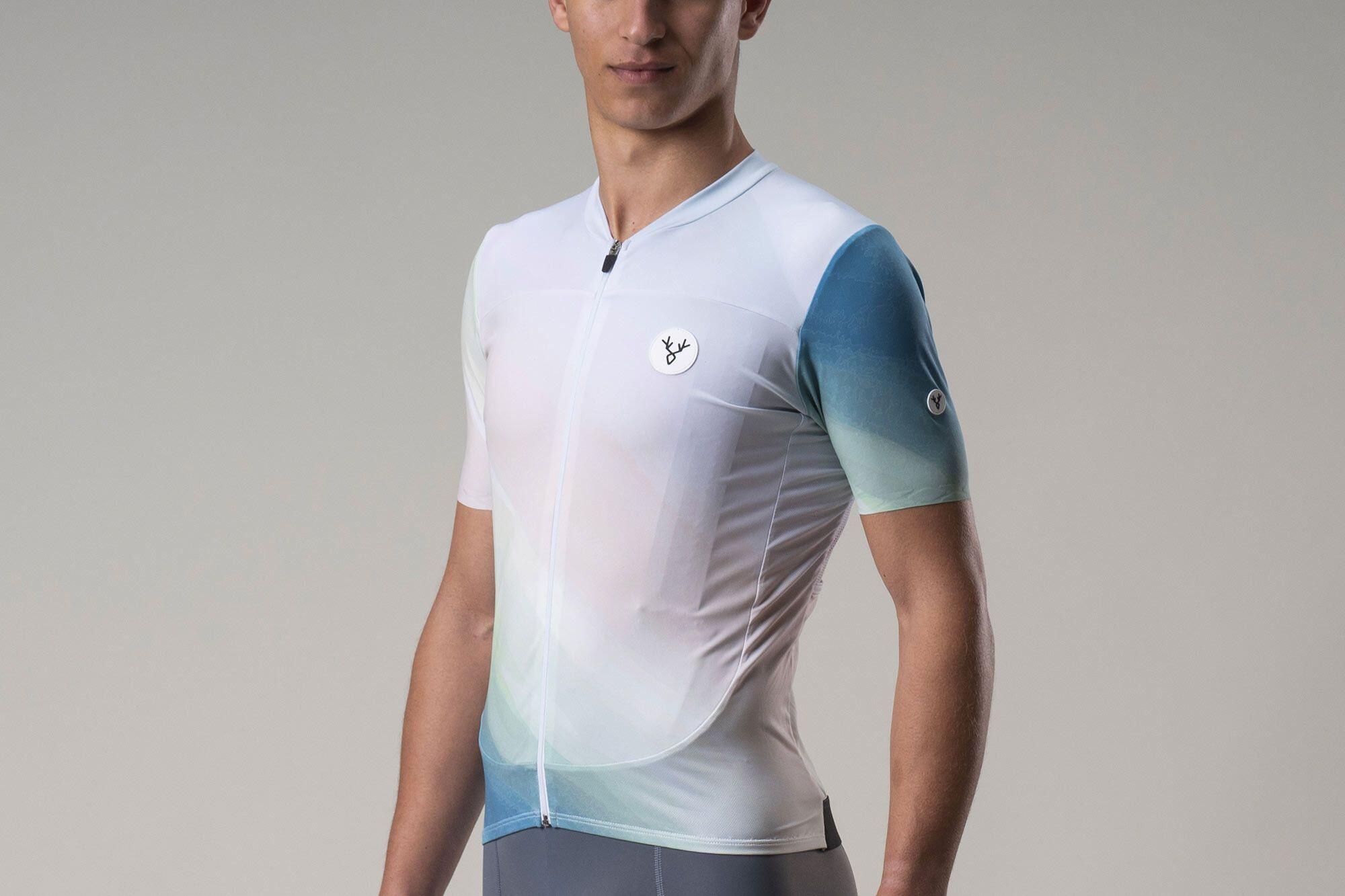 Maillot de manga corta LeBram Ventoux Verde Acuarela 2/7