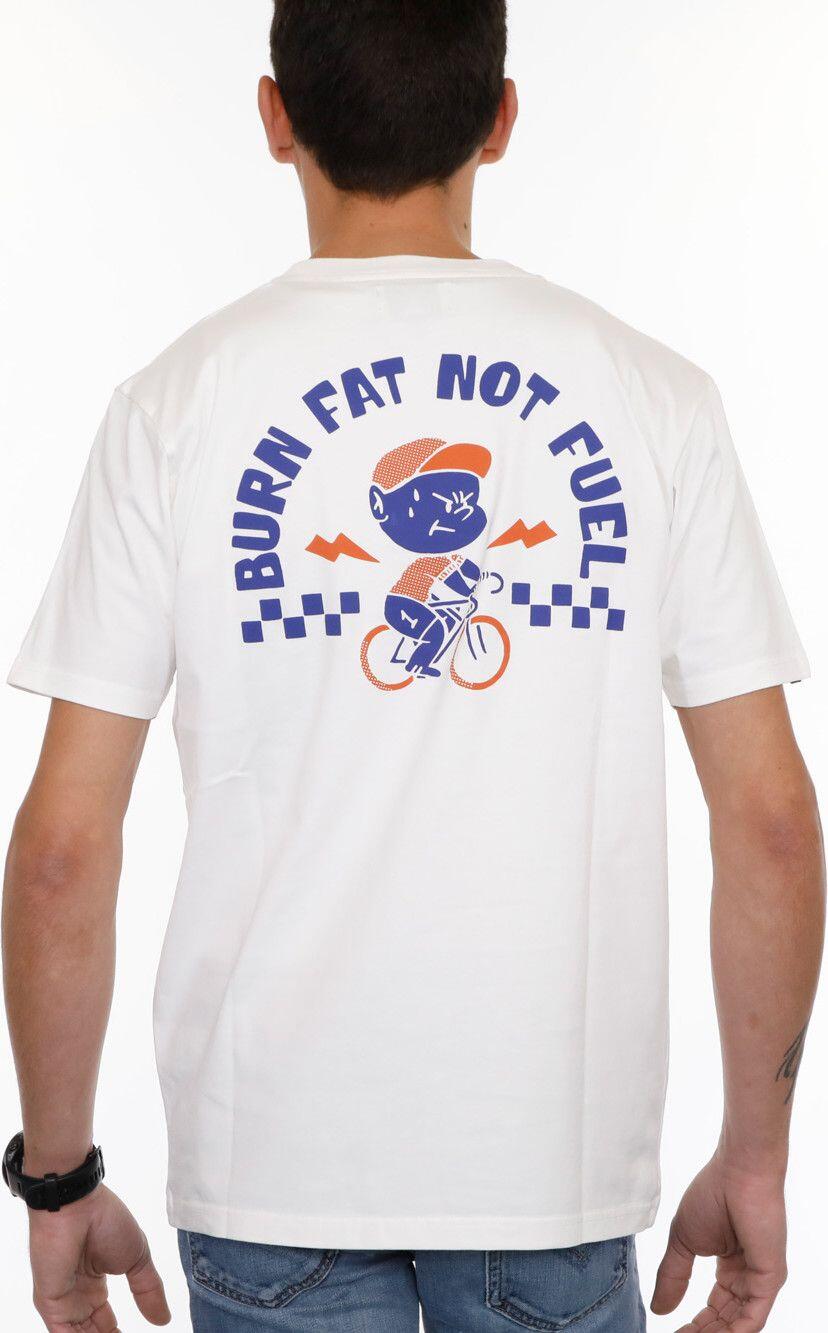T-Shirt LeBram Burn Fat Not Fuel Blanc 3/6