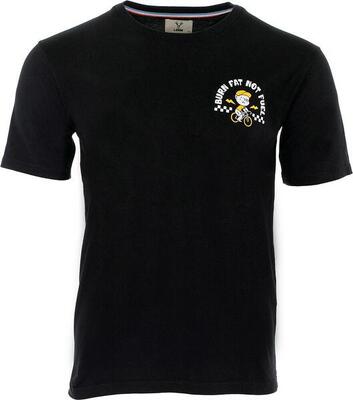 Lebram burn fat not fuel t-shirt zwart