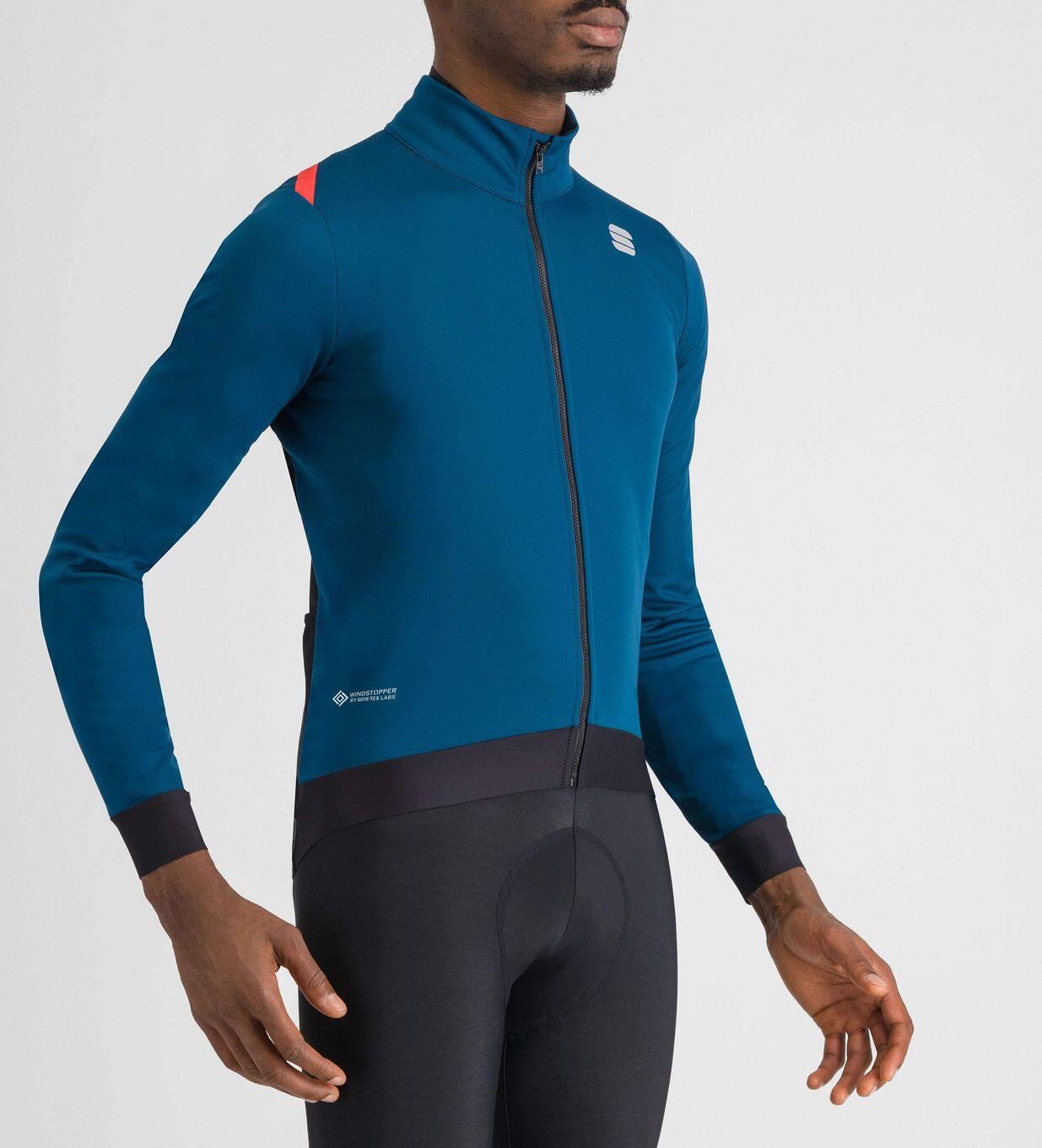 Heren Sportful Fiandre Pro Medium Long Sleeve Jas Blauw 3/7